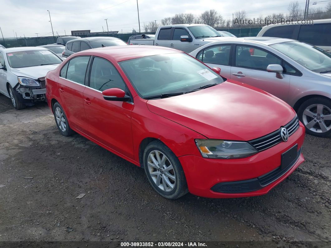 2013 Volkswagen Jetta 2.5l Se Red vin: 3VWDX7AJ0DM253915