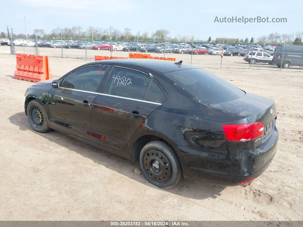 2013 Volkswagen Jetta 2.5l Se Black vin: 3VWDX7AJ0DM254403