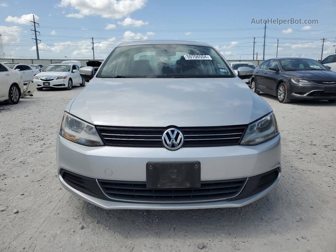 2013 Volkswagen Jetta Se Silver vin: 3VWDX7AJ0DM359880