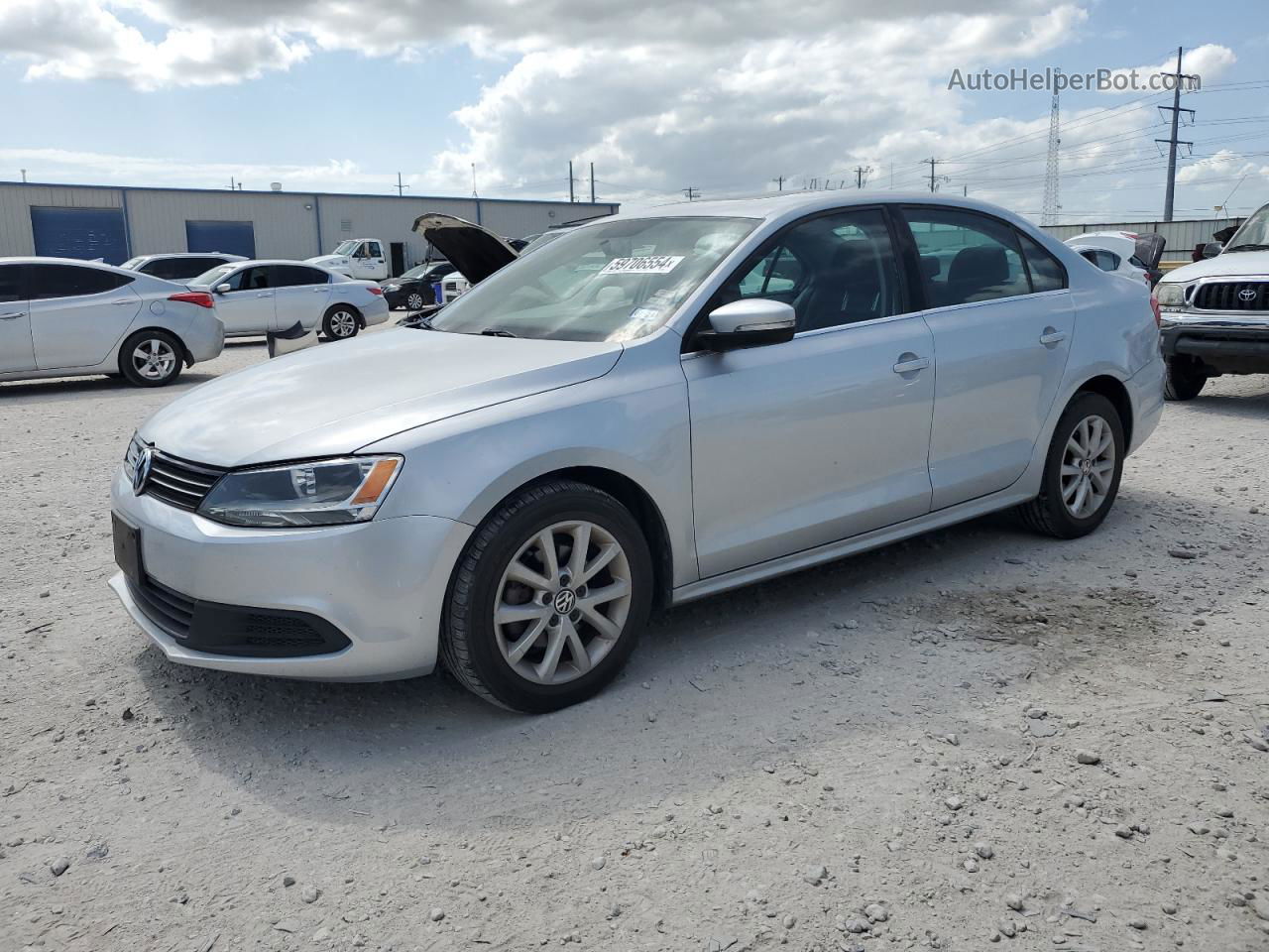 2013 Volkswagen Jetta Se Silver vin: 3VWDX7AJ0DM359880