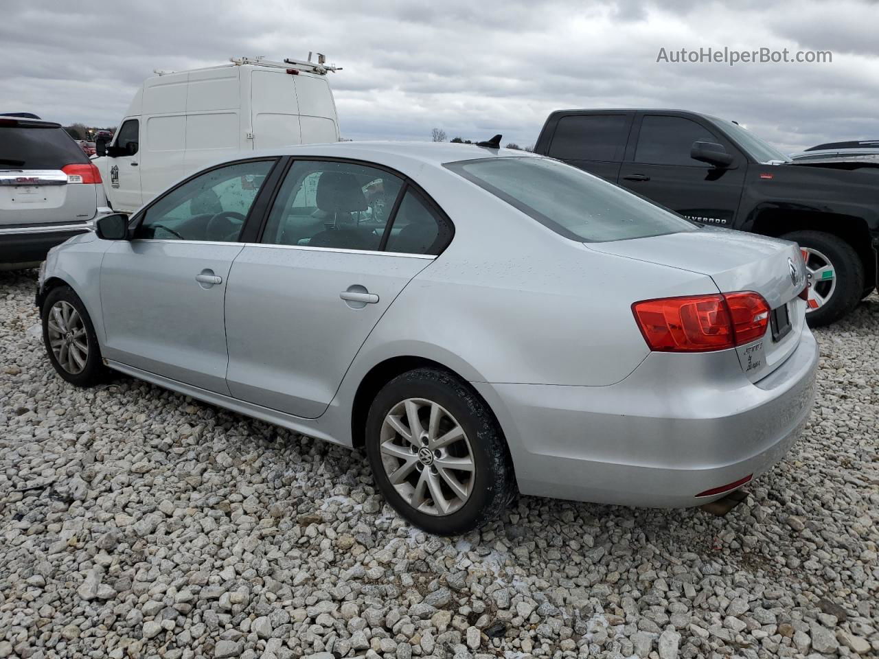 2013 Volkswagen Jetta Se Silver vin: 3VWDX7AJ0DM376226