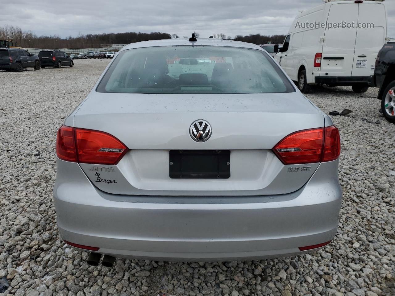 2013 Volkswagen Jetta Se Silver vin: 3VWDX7AJ0DM376226