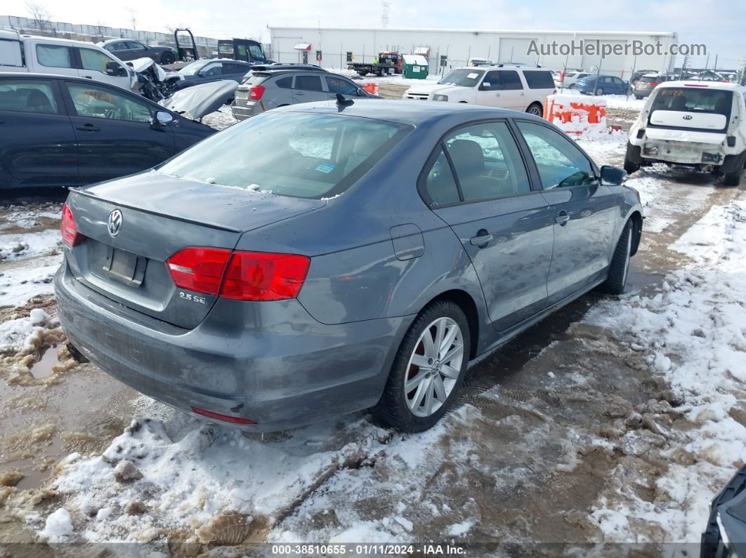 2011 Volkswagen Jetta 2.5l Se Gray vin: 3VWDX7AJ1BM320616