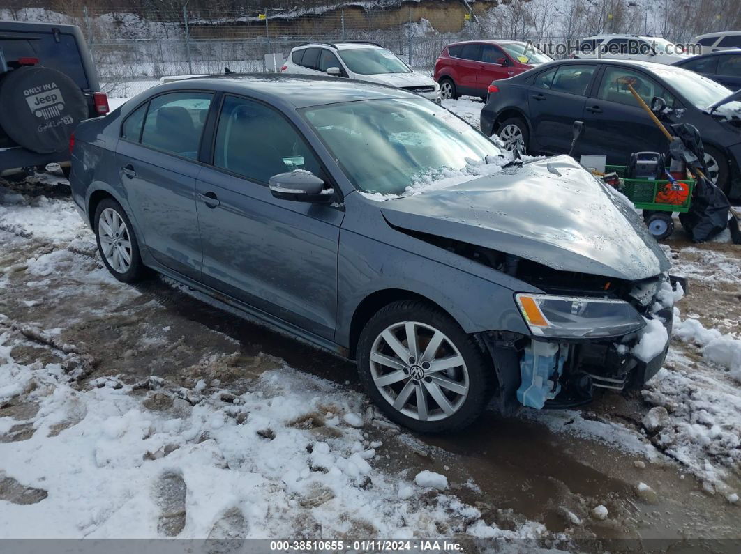 2011 Volkswagen Jetta 2.5l Se Gray vin: 3VWDX7AJ1BM320616