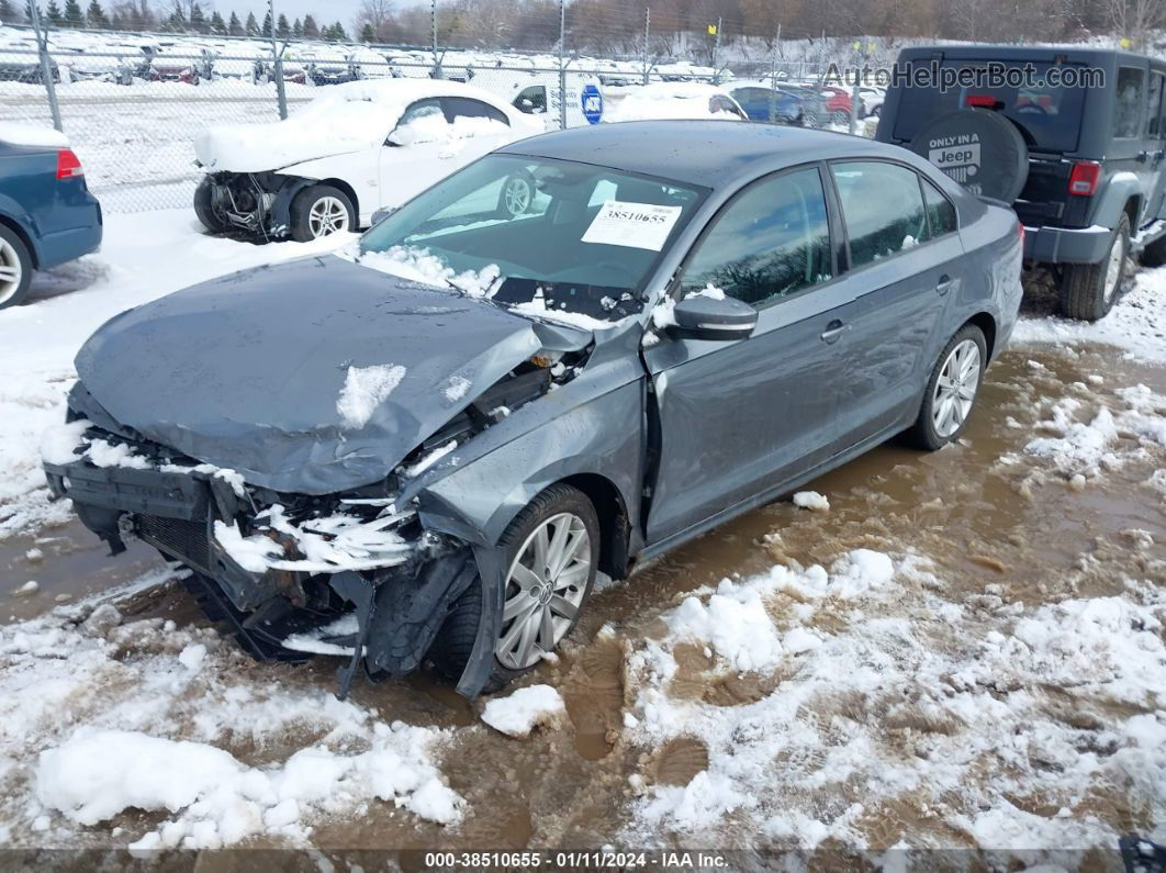 2011 Volkswagen Jetta 2.5l Se Gray vin: 3VWDX7AJ1BM320616