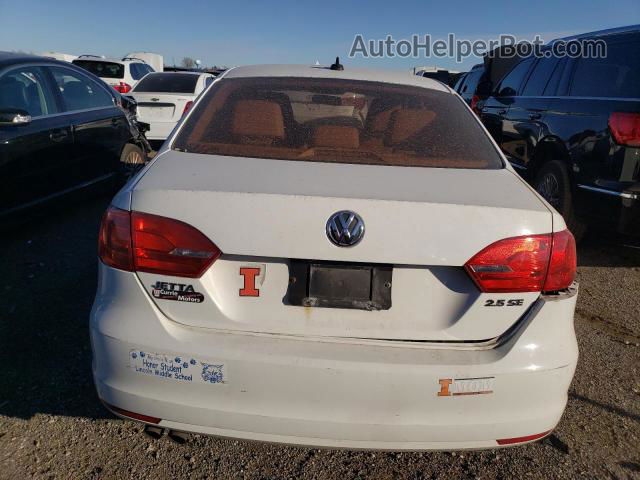 2011 Volkswagen Jetta Se Белый vin: 3VWDX7AJ1BM345791