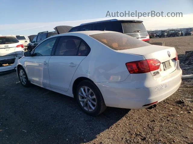 2011 Volkswagen Jetta Se White vin: 3VWDX7AJ1BM345791