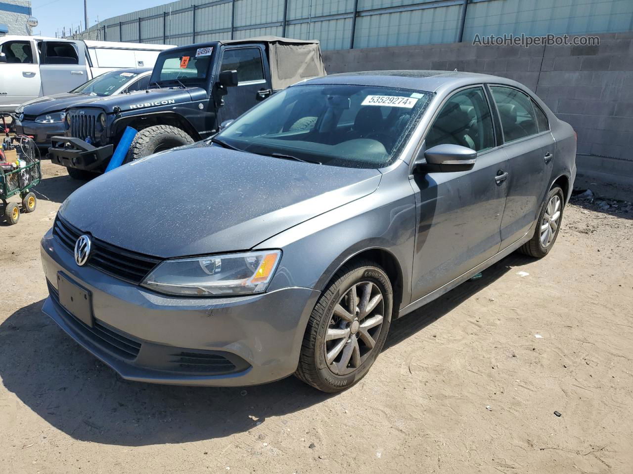 2011 Volkswagen Jetta Se Gray vin: 3VWDX7AJ1BM396711