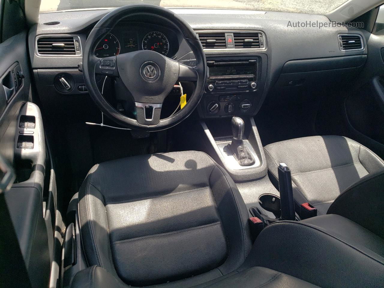 2012 Volkswagen Jetta Se White vin: 3VWDX7AJ1CM316812