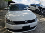 2012 Volkswagen Jetta Se White vin: 3VWDX7AJ1CM380753