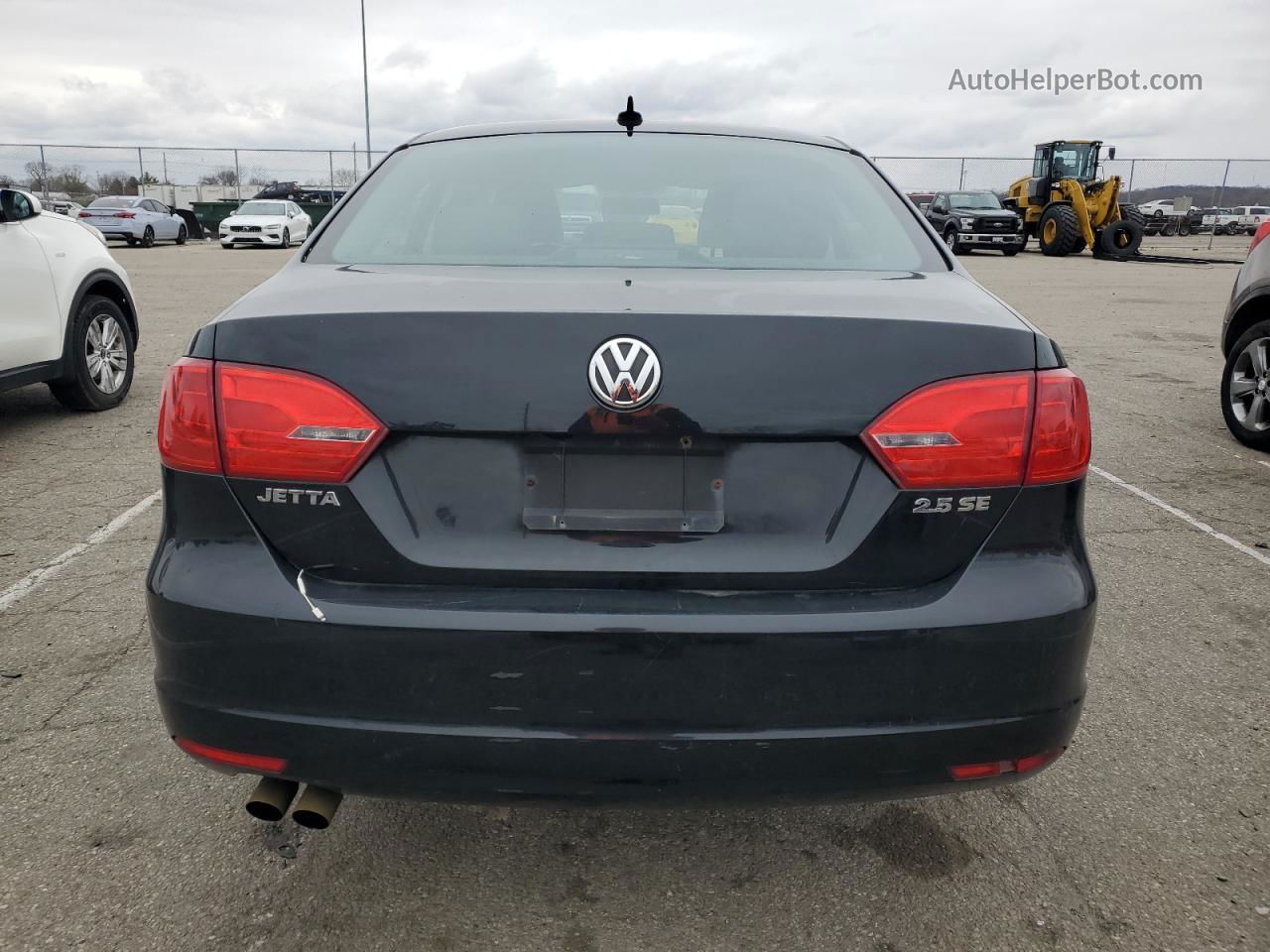 2012 Volkswagen Jetta Se Black vin: 3VWDX7AJ1CM414481