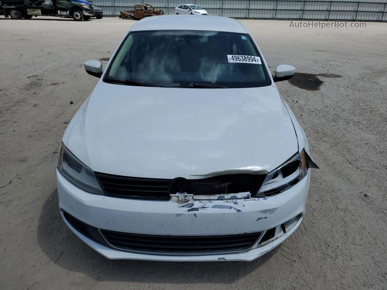 2013 Volkswagen Jetta Se White vin: 3VWDX7AJ1DM286390