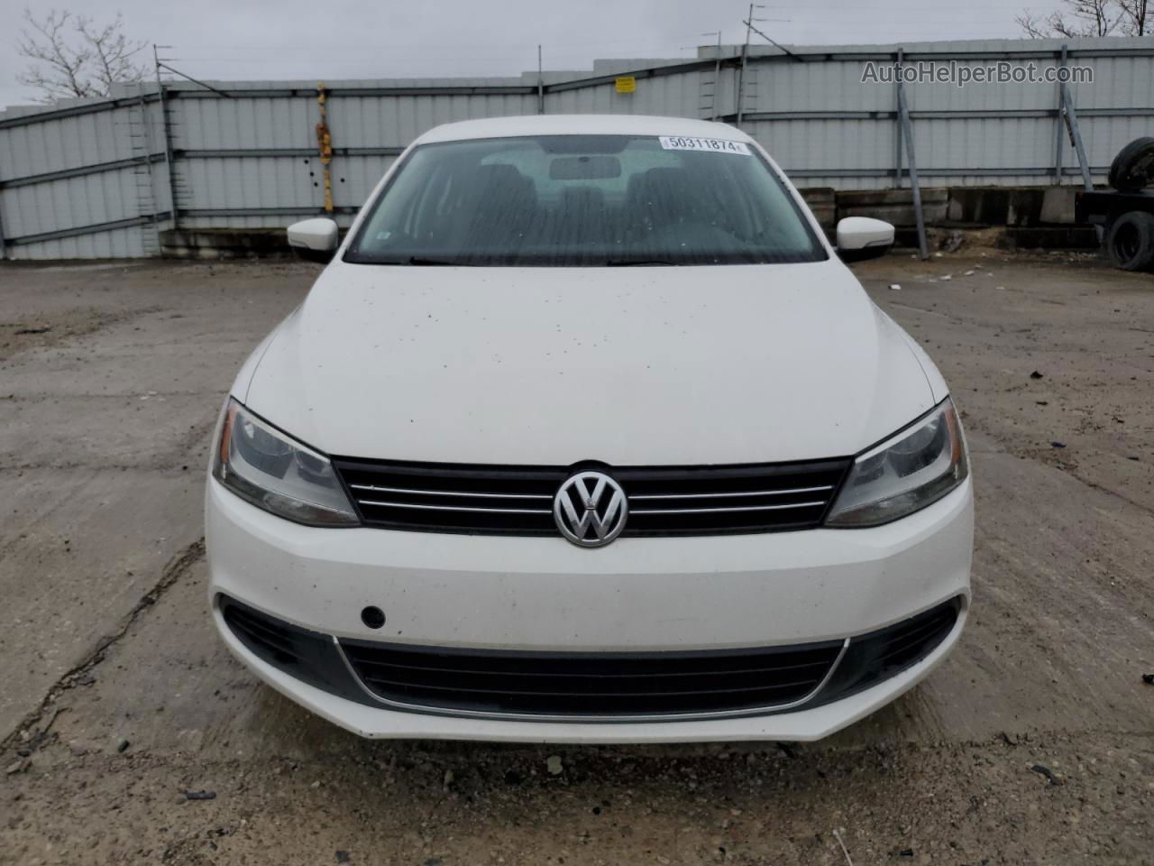 2013 Volkswagen Jetta Se White vin: 3VWDX7AJ1DM367633