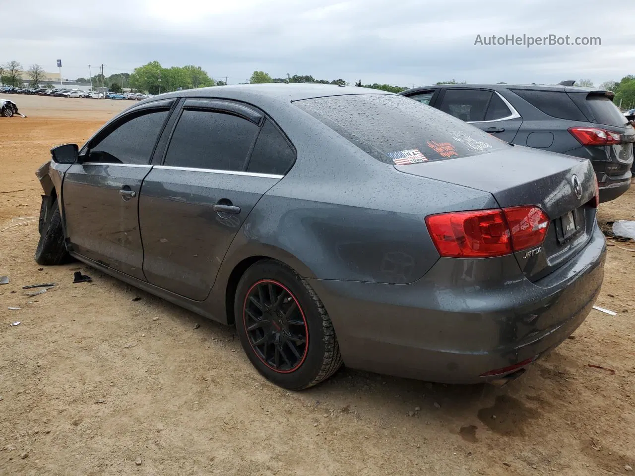 2013 Volkswagen Jetta Se Gray vin: 3VWDX7AJ1DM444372