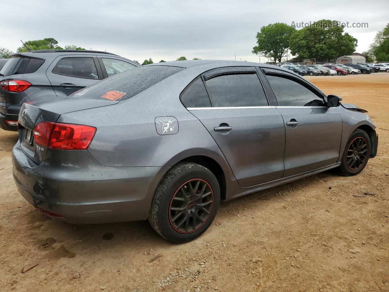 2013 Volkswagen Jetta Se Gray vin: 3VWDX7AJ1DM444372