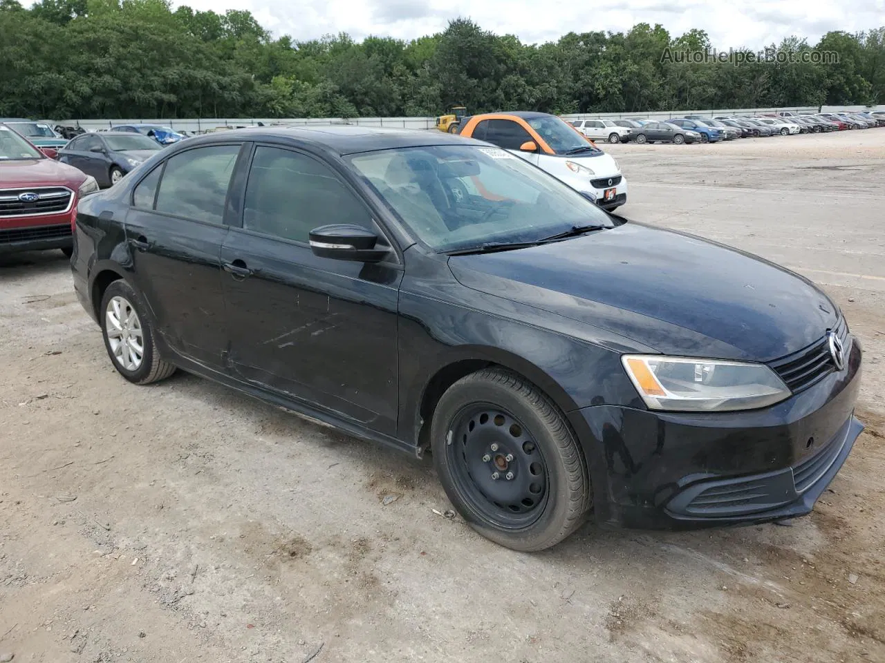 2011 Volkswagen Jetta Se Black vin: 3VWDX7AJ2BM005968