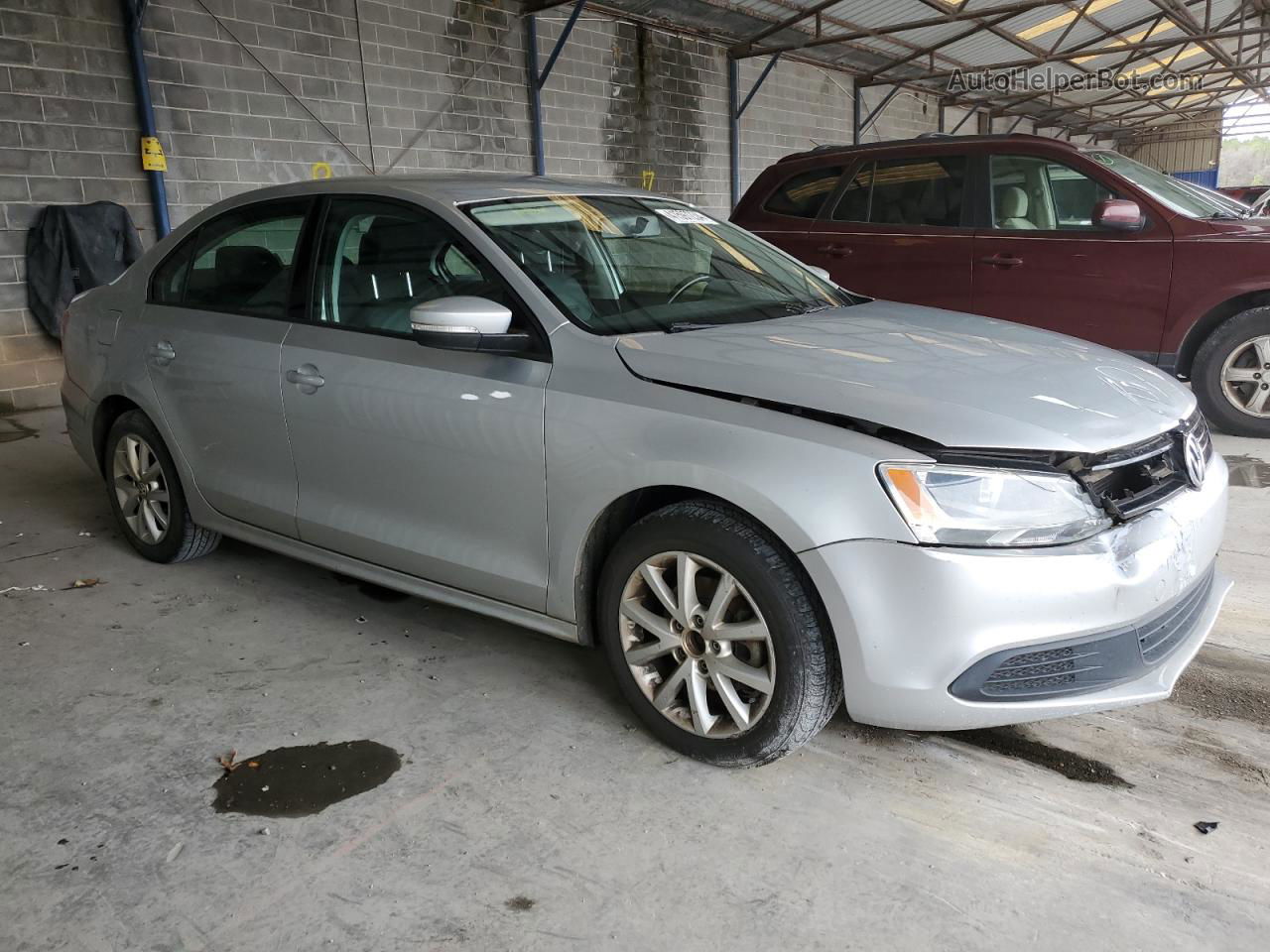 2011 Volkswagen Jetta Se Серебряный vin: 3VWDX7AJ2BM109411