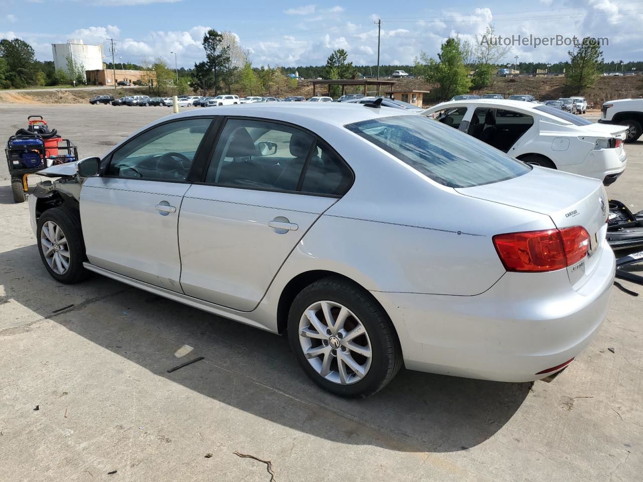 2011 Volkswagen Jetta Se Silver vin: 3VWDX7AJ2BM303694