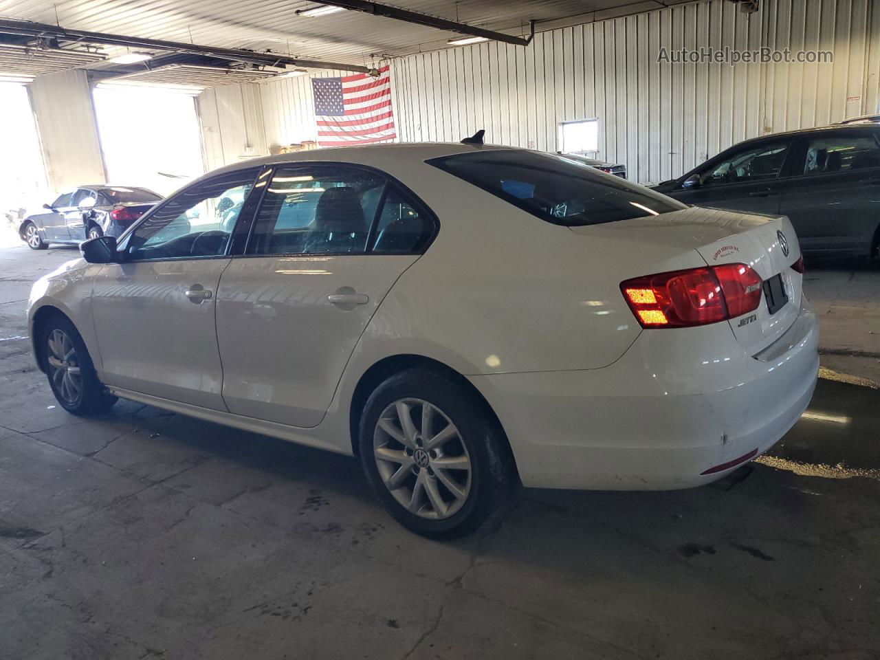 2011 Volkswagen Jetta Se White vin: 3VWDX7AJ2BM315487