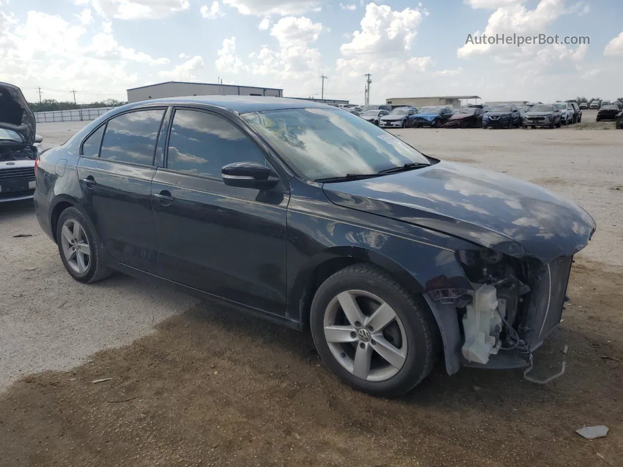 2012 Volkswagen Jetta Se Black vin: 3VWDX7AJ2CM350810