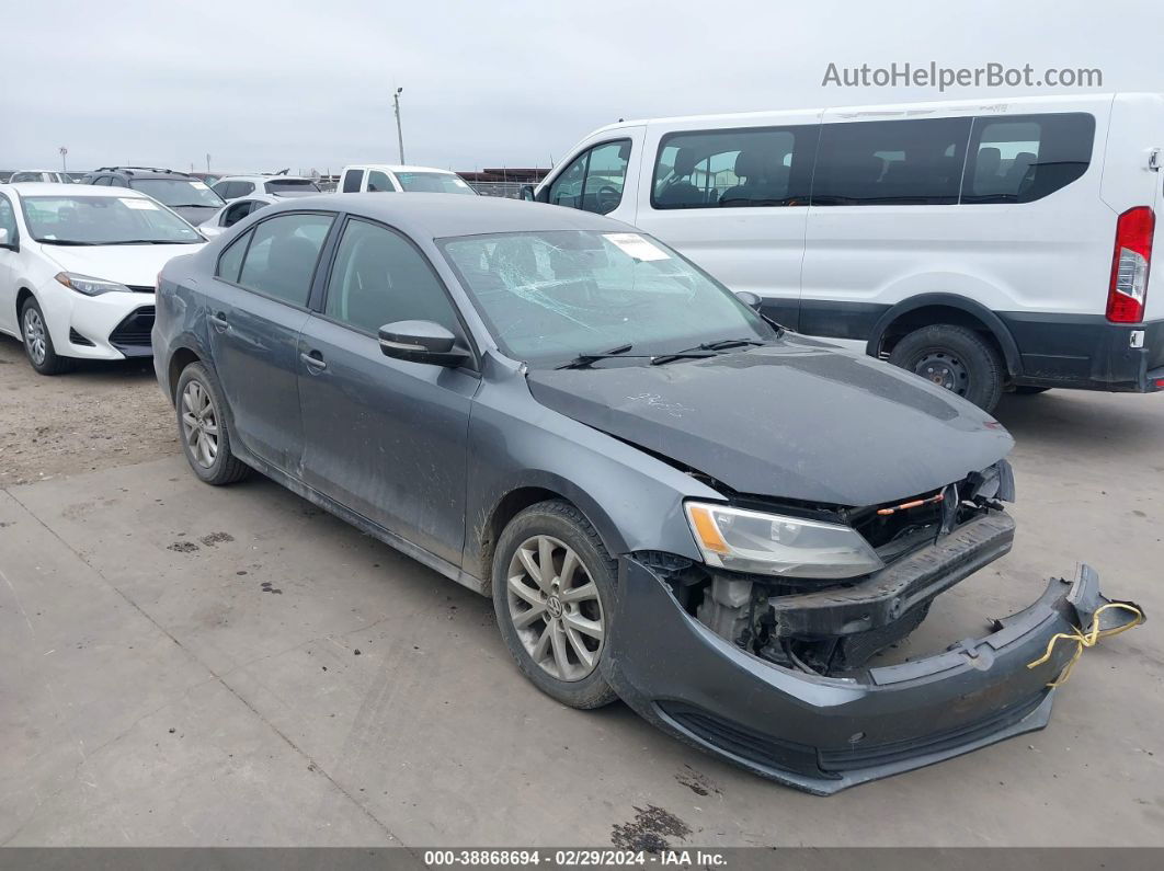 2012 Volkswagen Jetta 2.5l Se Gray vin: 3VWDX7AJ2CM356204