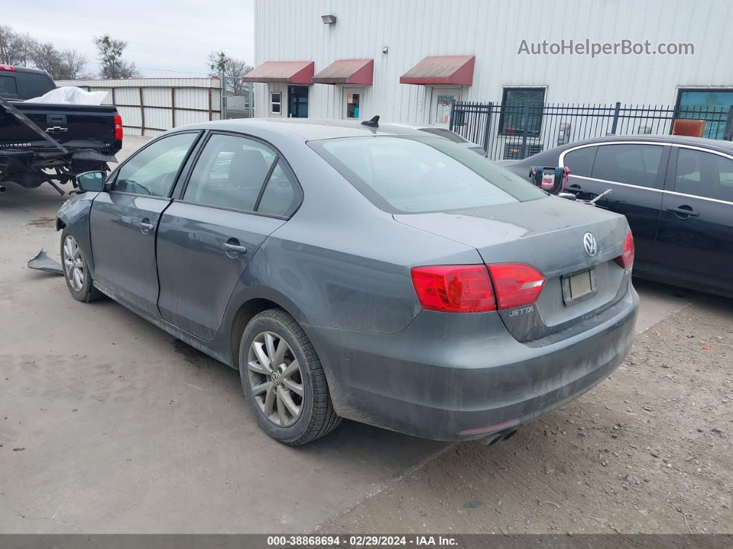 2012 Volkswagen Jetta 2.5l Se Gray vin: 3VWDX7AJ2CM356204