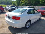 2012 Volkswagen Jetta 2.5l Se Белый vin: 3VWDX7AJ2CM450468