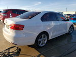 2012 Volkswagen Jetta Se White vin: 3VWDX7AJ2CM458750