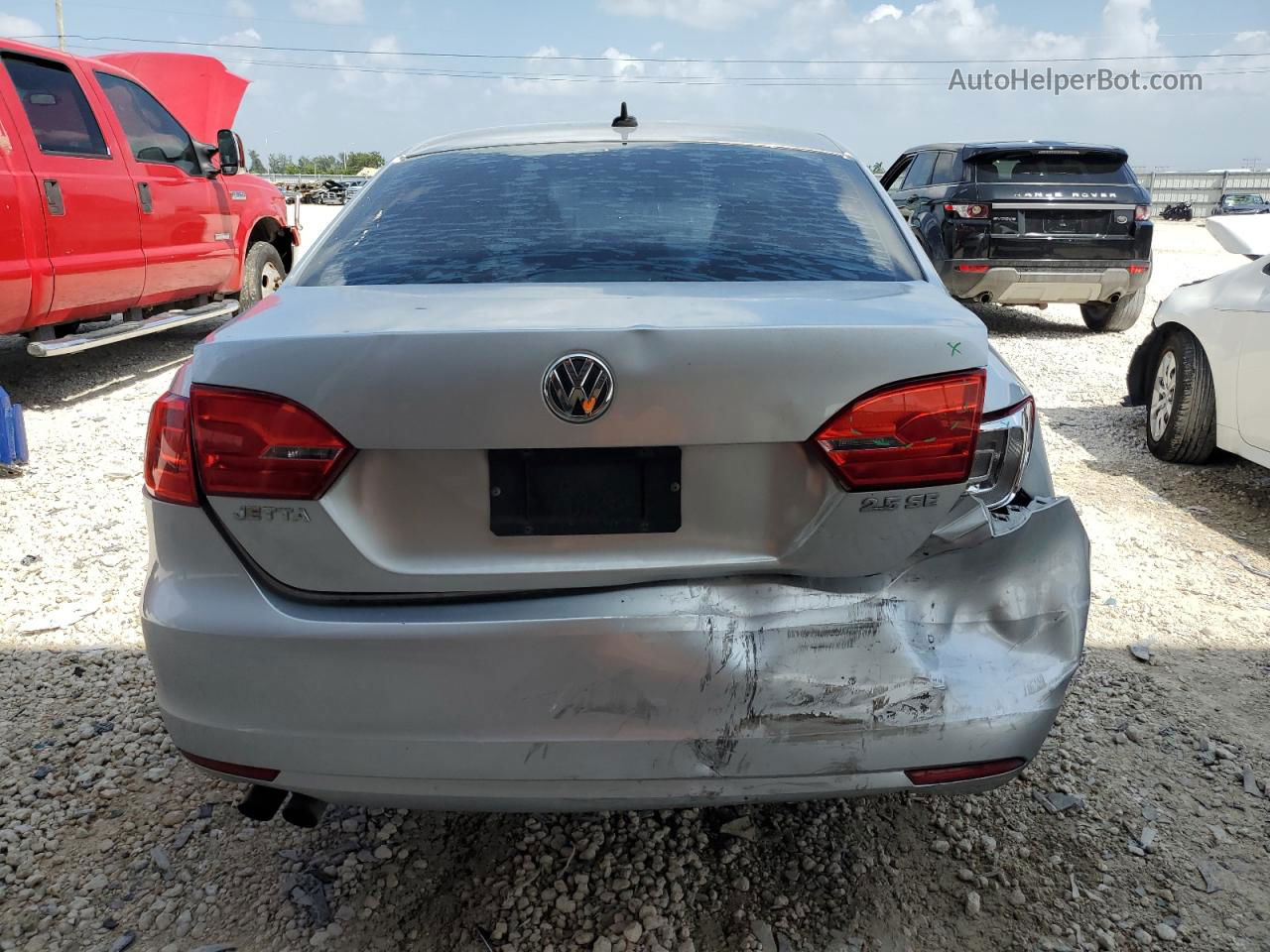 2013 Volkswagen Jetta Se Silver vin: 3VWDX7AJ2DM222004