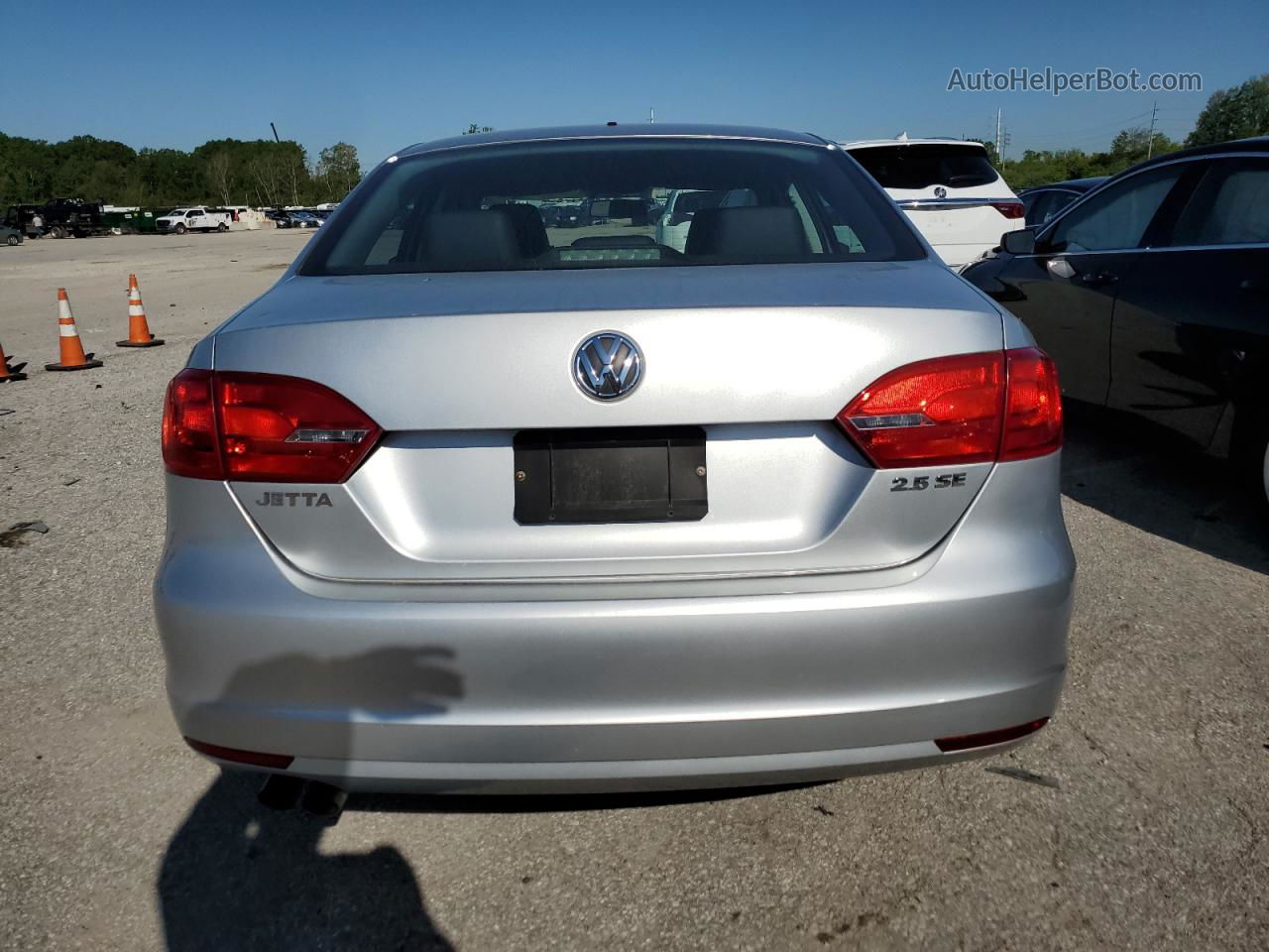 2013 Volkswagen Jetta Se Silver vin: 3VWDX7AJ2DM294319