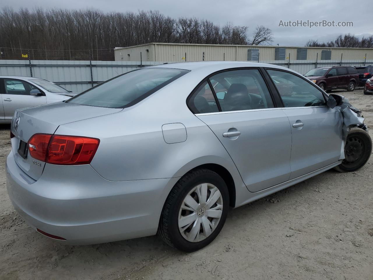 2013 Volkswagen Jetta Se Silver vin: 3VWDX7AJ2DM306663