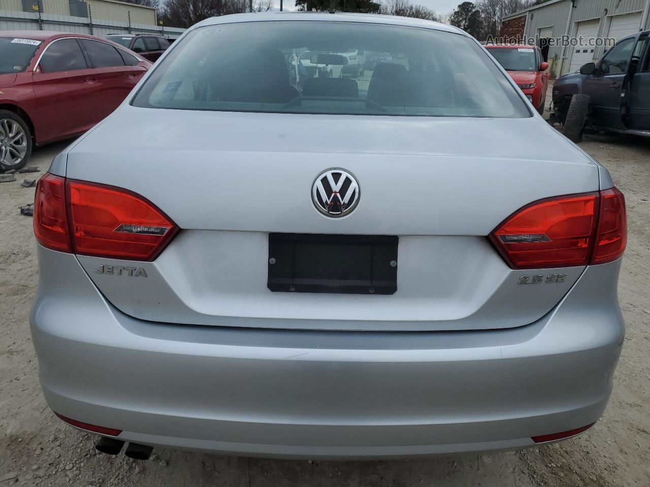 2013 Volkswagen Jetta Se Silver vin: 3VWDX7AJ2DM306663