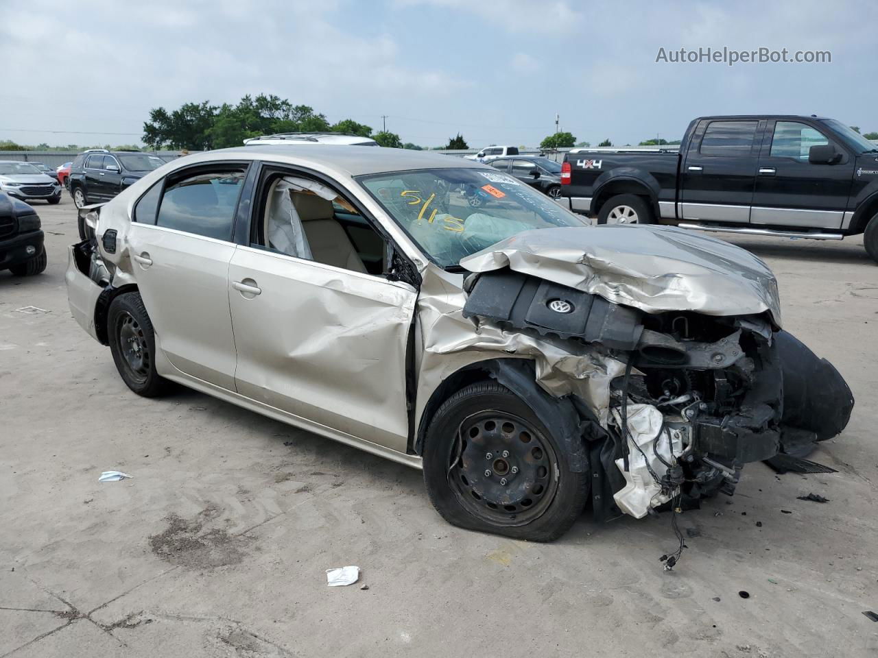 2013 Volkswagen Jetta Se Tan vin: 3VWDX7AJ2DM318294