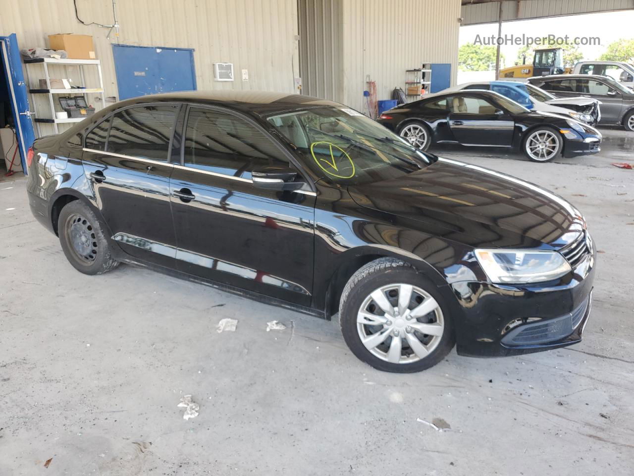 2013 Volkswagen Jetta Se Черный vin: 3VWDX7AJ2DM384912