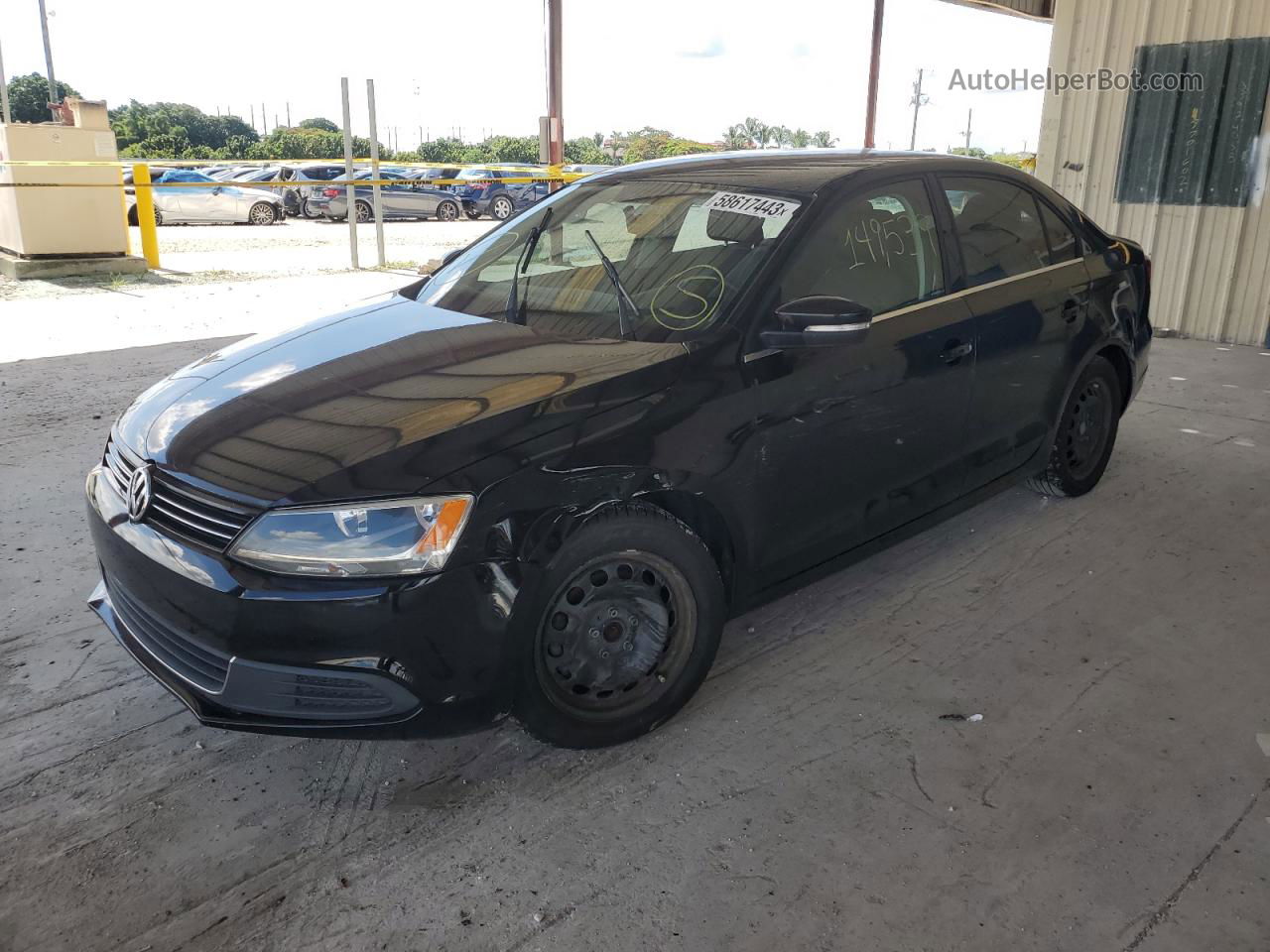 2013 Volkswagen Jetta Se Black vin: 3VWDX7AJ2DM384912