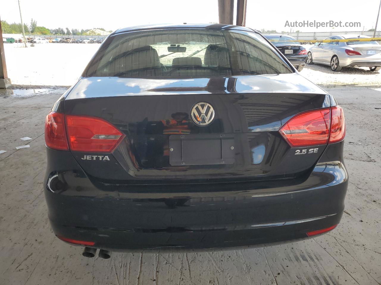 2013 Volkswagen Jetta Se Black vin: 3VWDX7AJ2DM384912