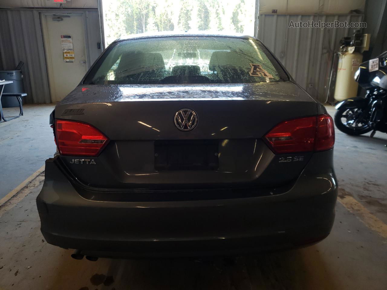 2013 Volkswagen Jetta Se Gray vin: 3VWDX7AJ2DM396896