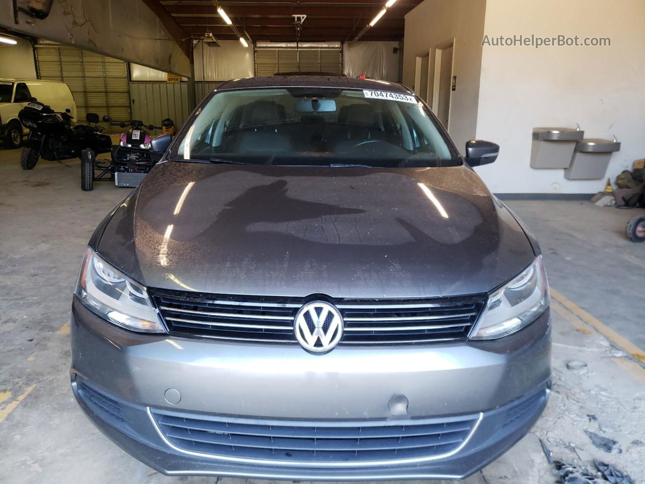 2013 Volkswagen Jetta Se Gray vin: 3VWDX7AJ2DM396896