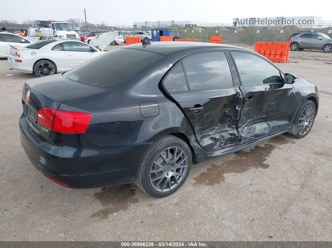 2011 Volkswagen Jetta 2.5l Se Black vin: 3VWDX7AJ3BM005994