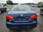 2011 Volkswagen Jetta Se Blue vin: 3VWDX7AJ3BM029535