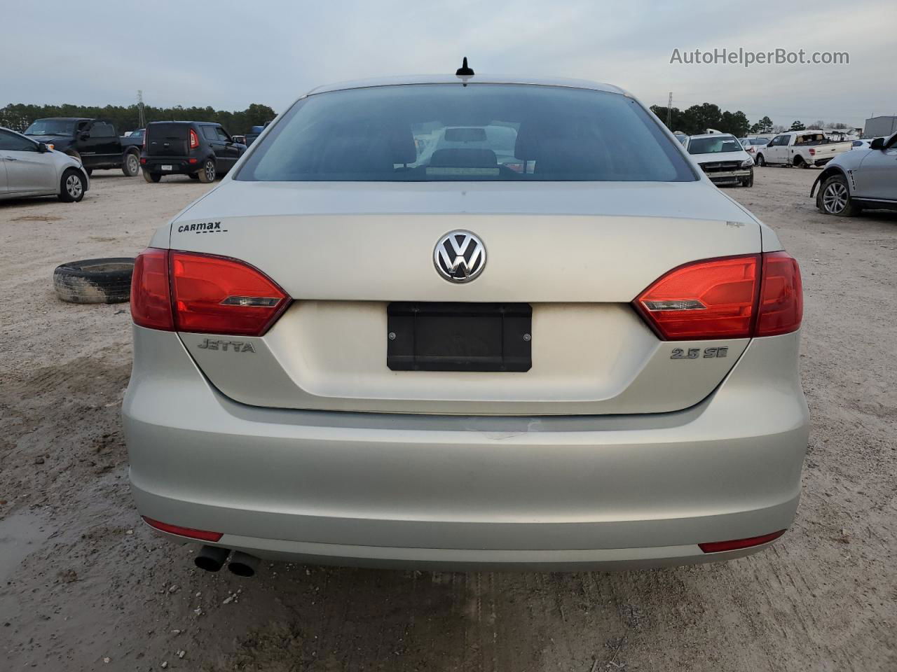 2011 Volkswagen Jetta Se Beige vin: 3VWDX7AJ3BM309326