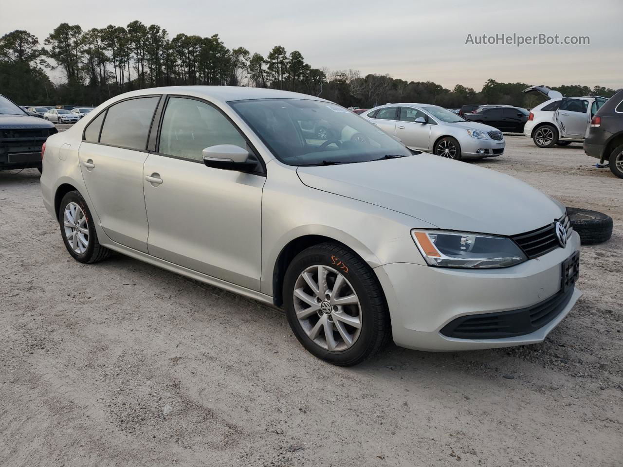 2011 Volkswagen Jetta Se Beige vin: 3VWDX7AJ3BM309326