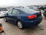 2012 Volkswagen Jetta Se Синий vin: 3VWDX7AJ3CM400100