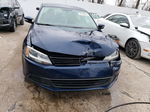 2012 Volkswagen Jetta Se Синий vin: 3VWDX7AJ3CM400100