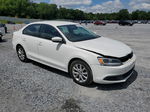 2012 Volkswagen Jetta Se White vin: 3VWDX7AJ3CM422503