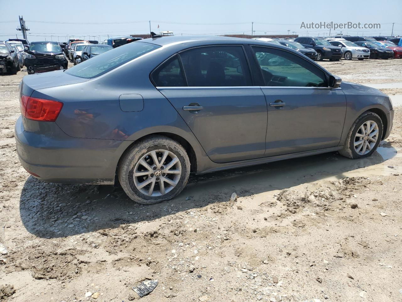 2013 Volkswagen Jetta Se Gray vin: 3VWDX7AJ3DM365253