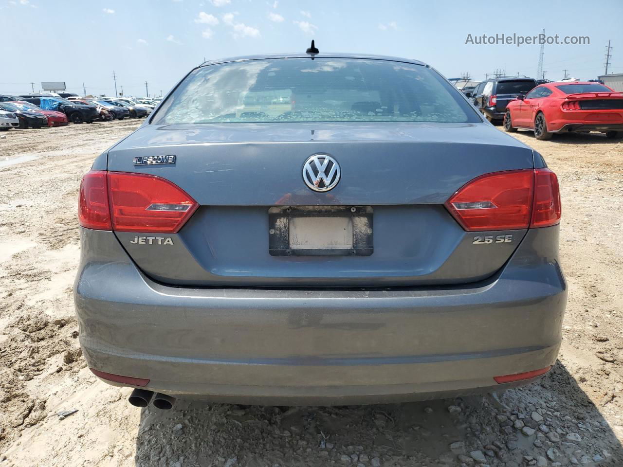 2013 Volkswagen Jetta Se Gray vin: 3VWDX7AJ3DM365253