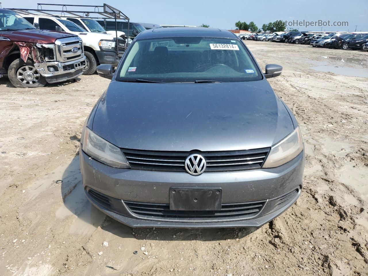 2013 Volkswagen Jetta Se Gray vin: 3VWDX7AJ3DM365253