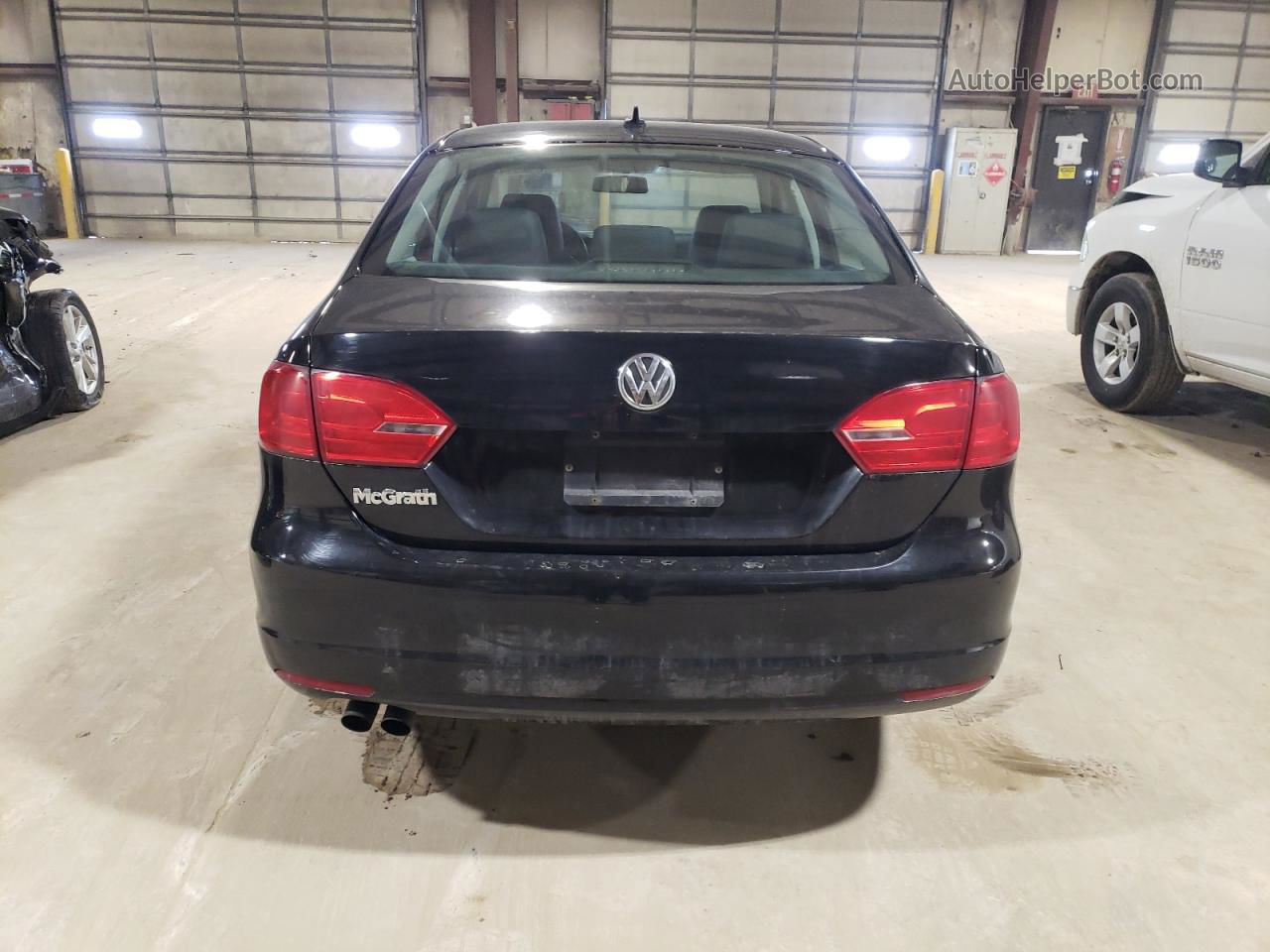 2013 Volkswagen Jetta Se Black vin: 3VWDX7AJ3DM369268