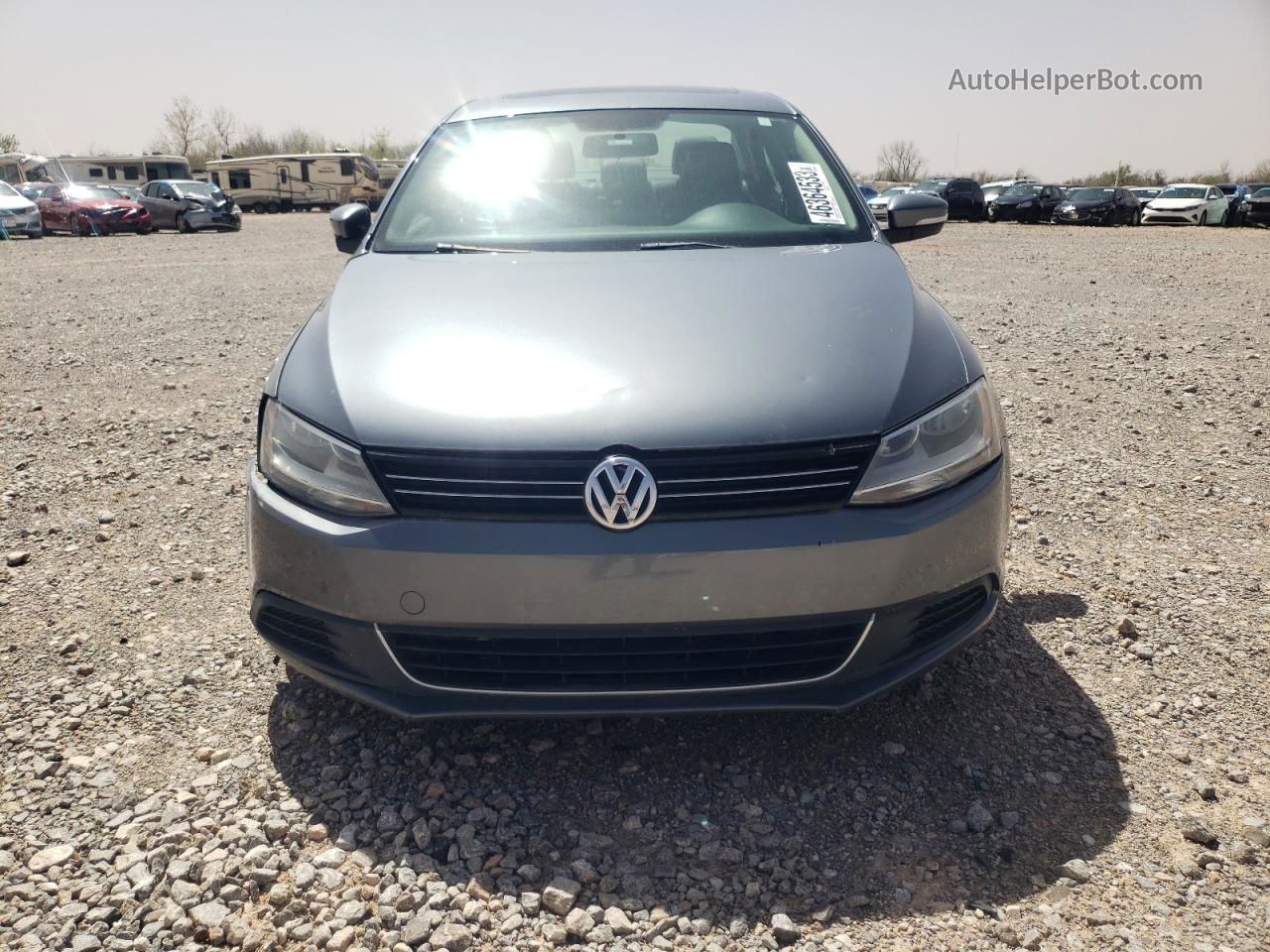 2013 Volkswagen Jetta Se Gray vin: 3VWDX7AJ3DM426052